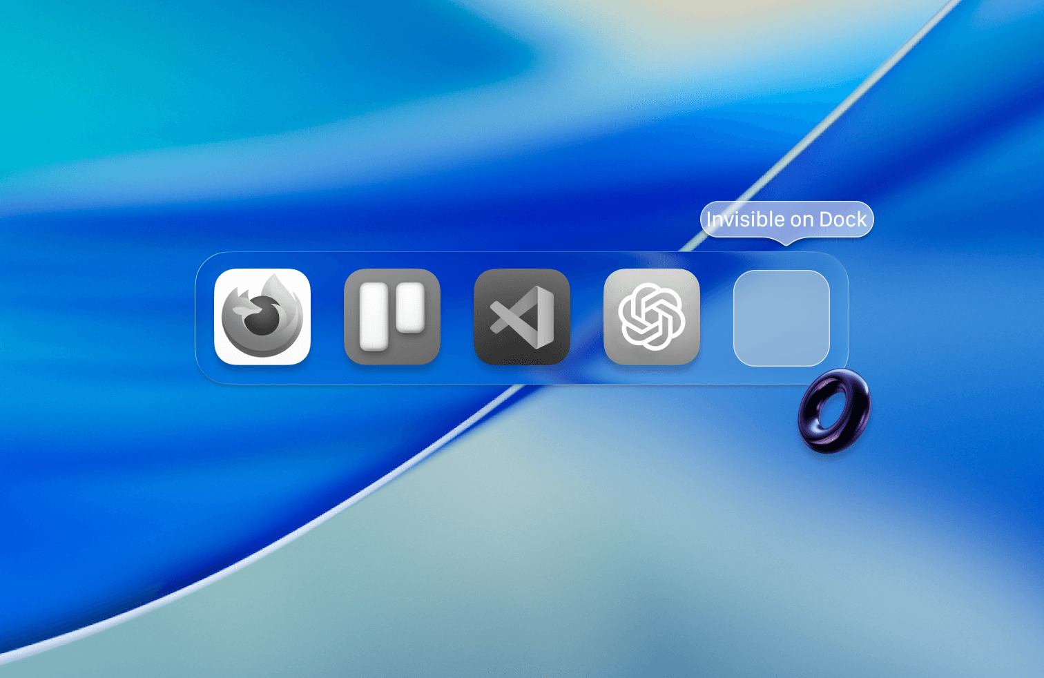 Invisible in Dock